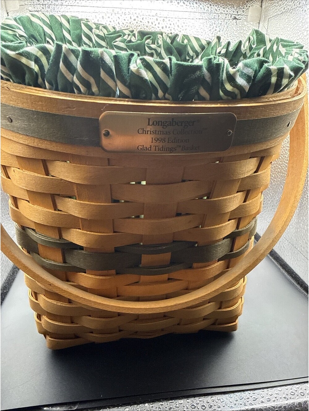 Longaberger Christmas Collection 1998 Edition Glad Tidings Basket- Signed